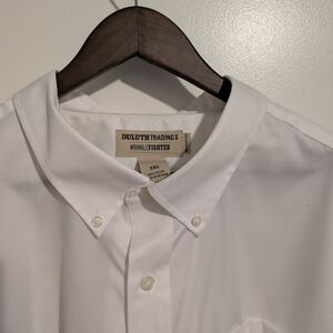 Duluth Trading Co Men's Classic White Dress Shirt